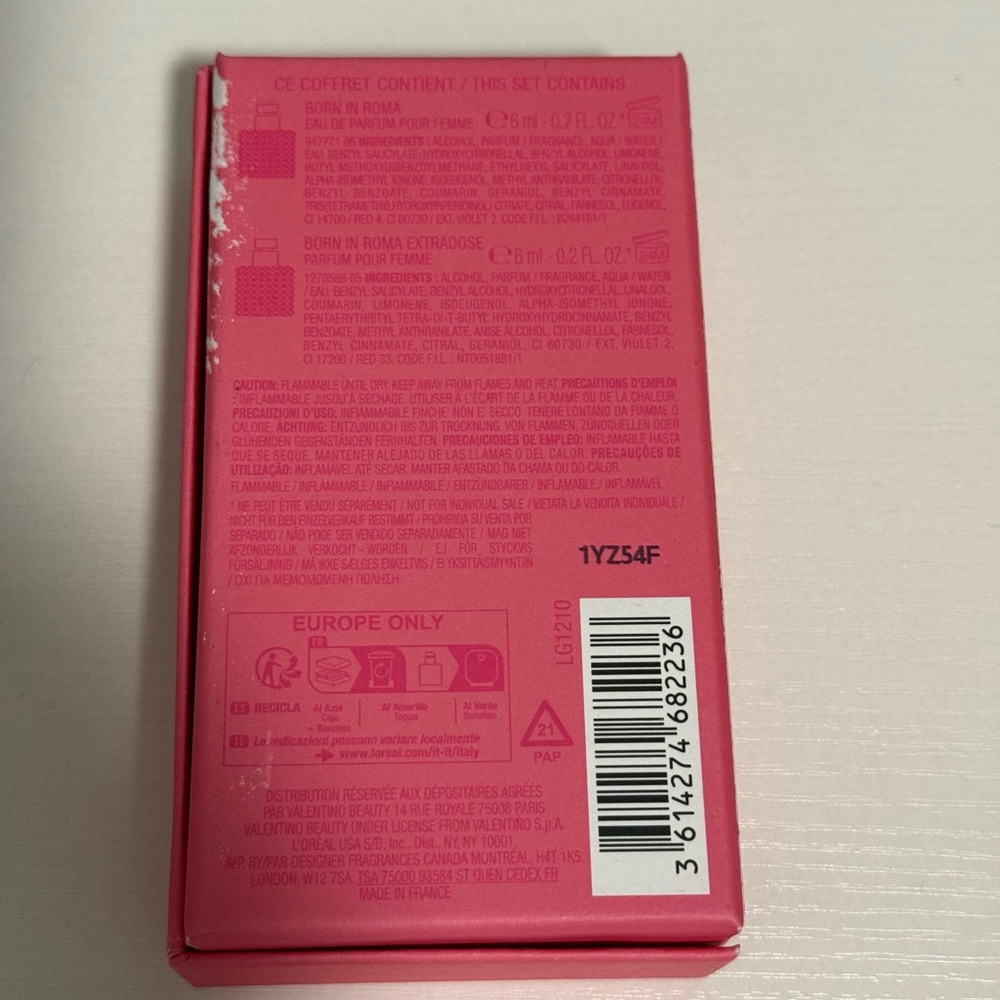 Valentino Pink Born in Roma Perfume Box - Picture 6 of 6